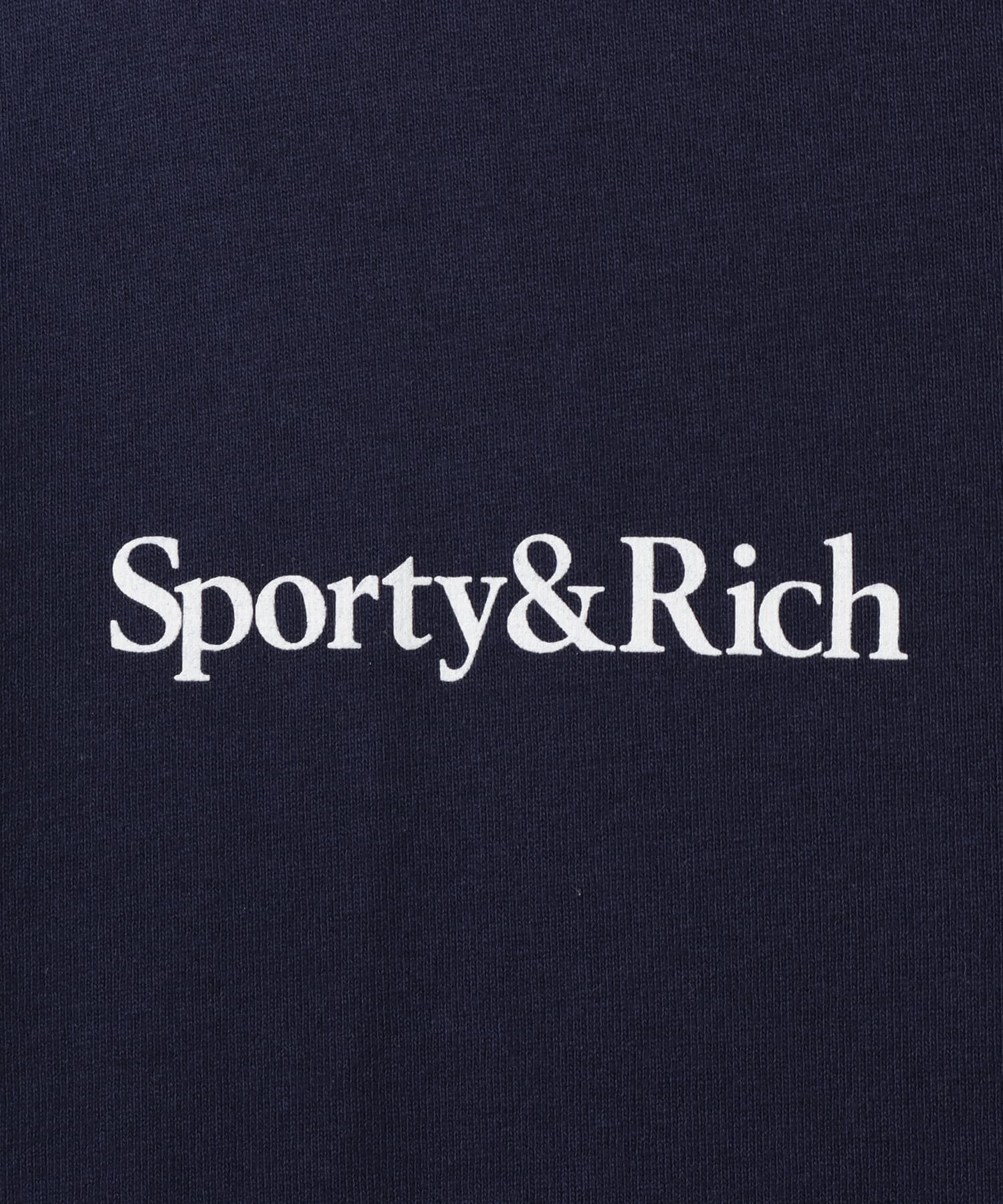 SPORTY＆RICH Yankees Curve T-Shirt Dark Navyの画像