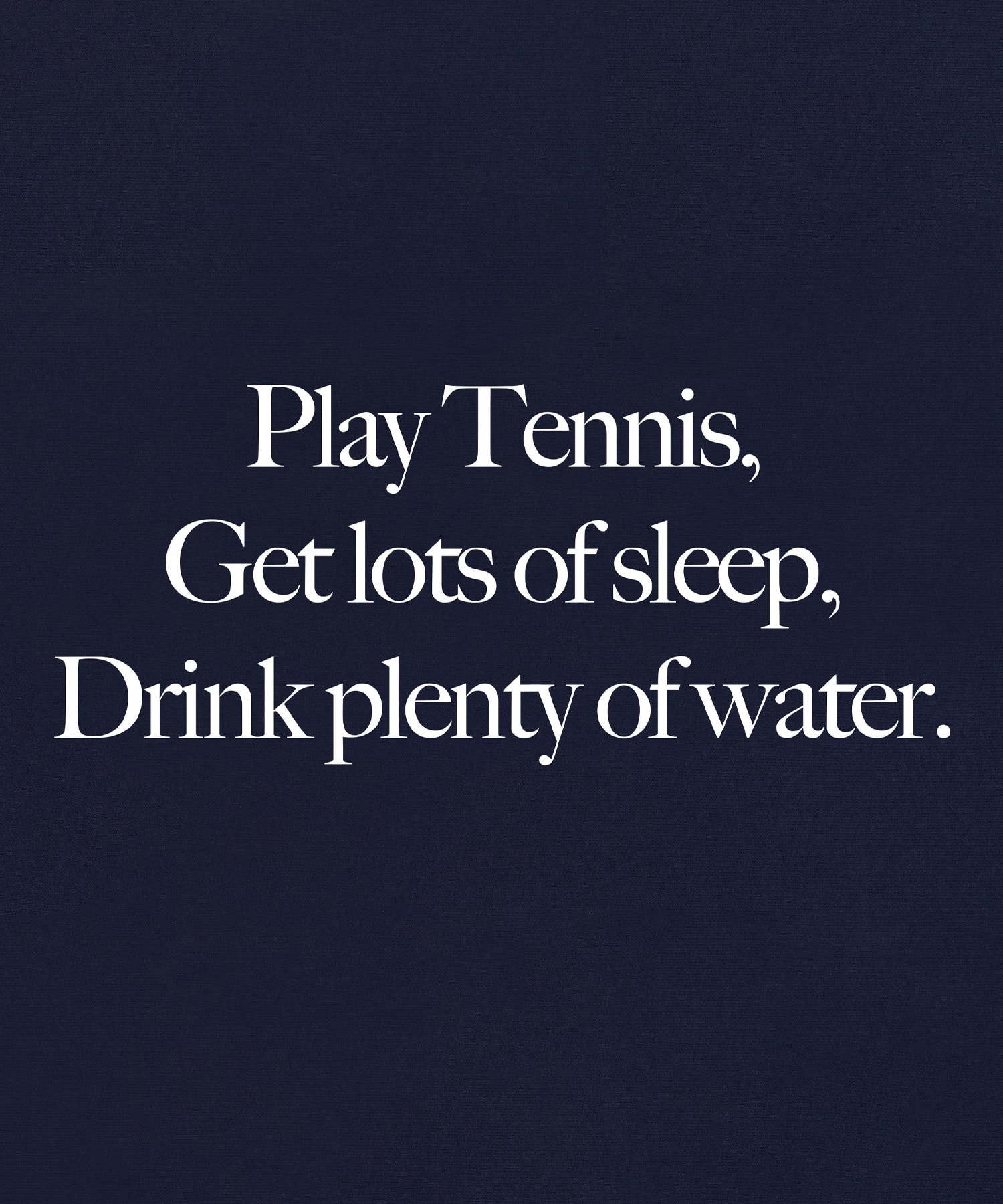 SPORTY&RICH Play Tennis T-Shirt Dark Navyの画像