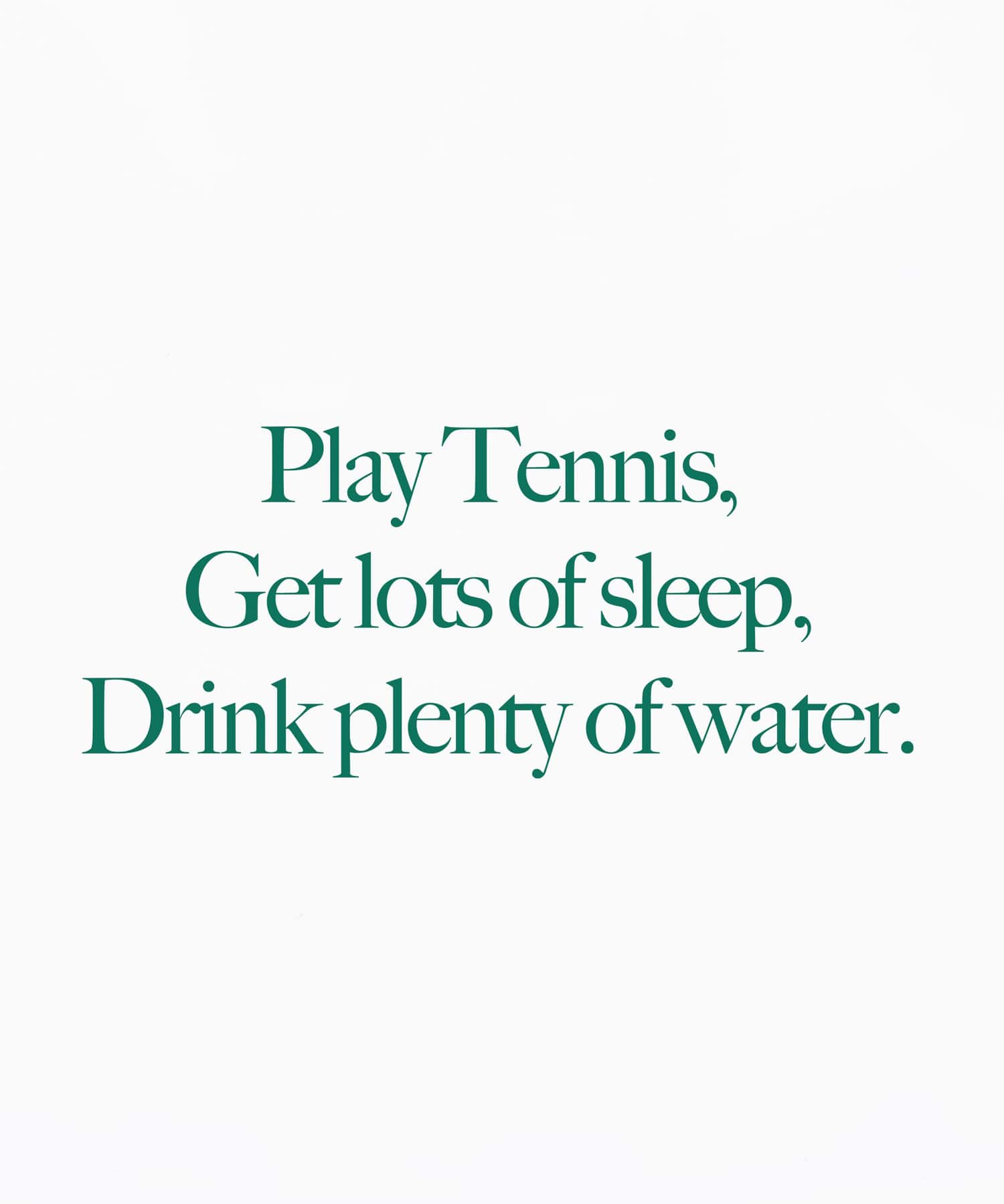 SPORTY&RICH Play Tennis T-Shirt Whiteの画像
