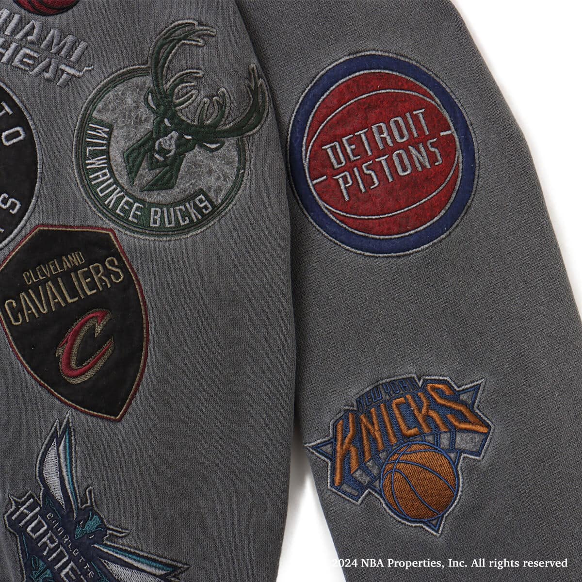 TOKYO 23 NBA All Team Patch Pigment Sweatshirt BLACKの画像