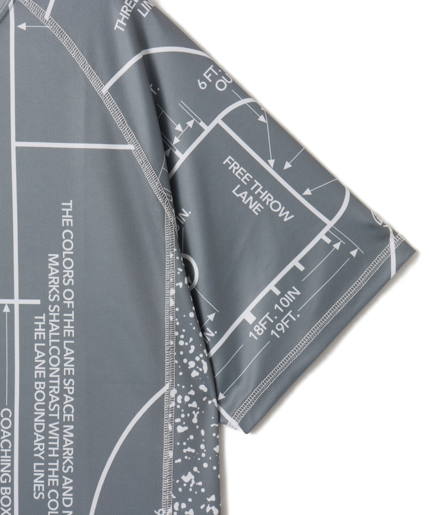 TOKYO 23 Court Map Print T-shirt GRAYの画像