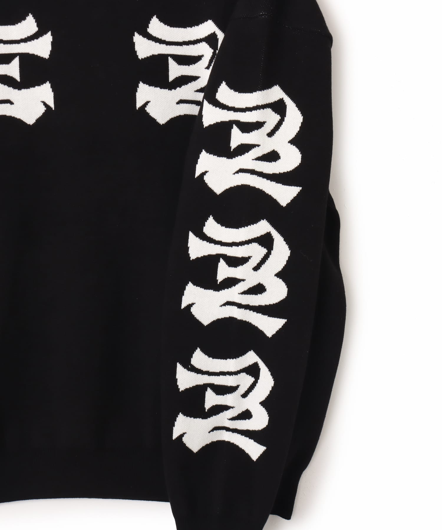 TOKYO 23 Jaquard Logo Sweater BLACKの画像