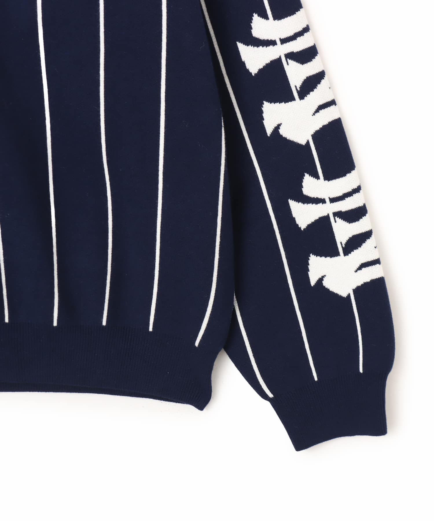 TOKYO 23 Jaquard Logo Sweater NAVYの画像