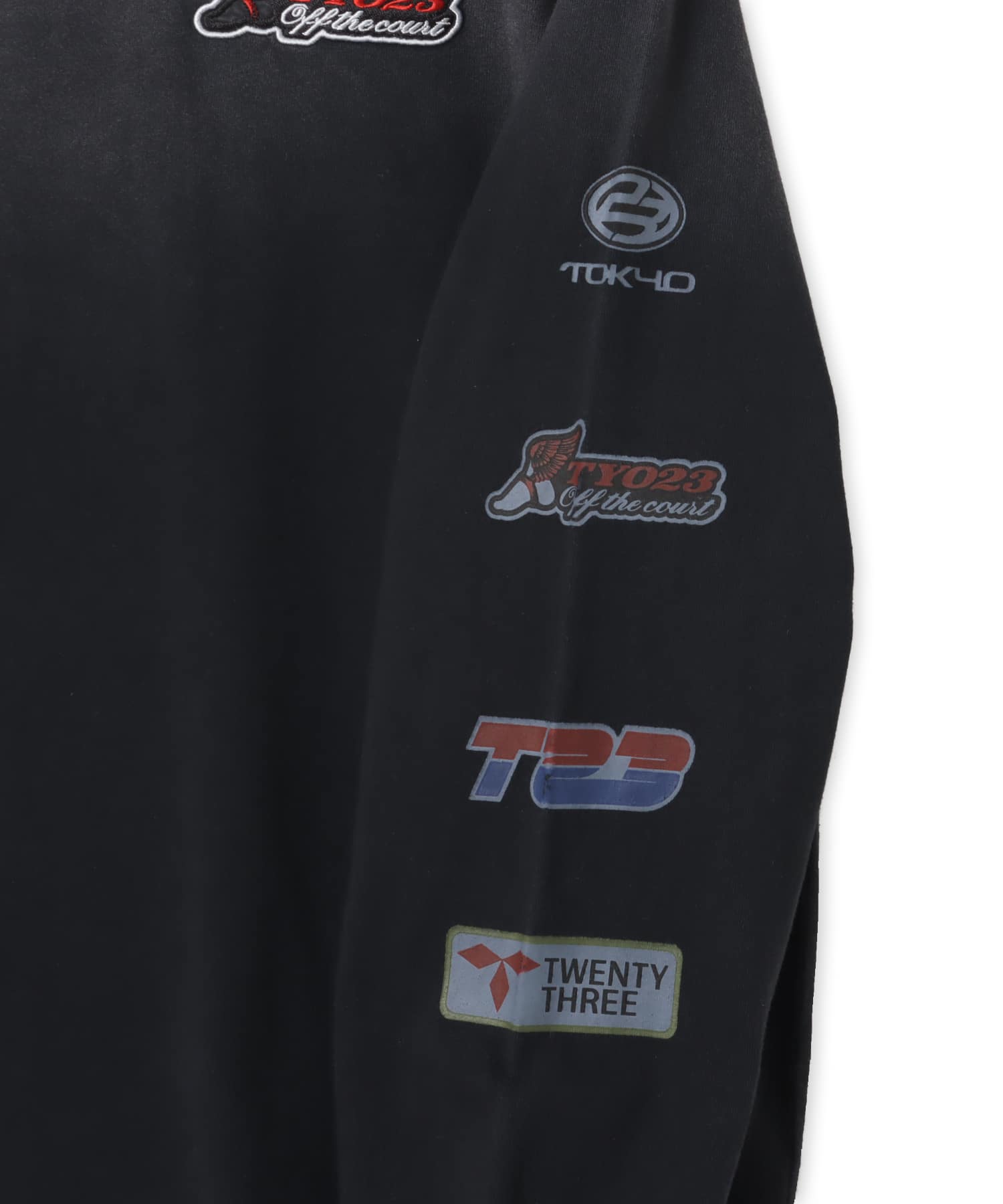 TOKYO 23 Vintage Racing Print LS T-shirt BLACKの画像