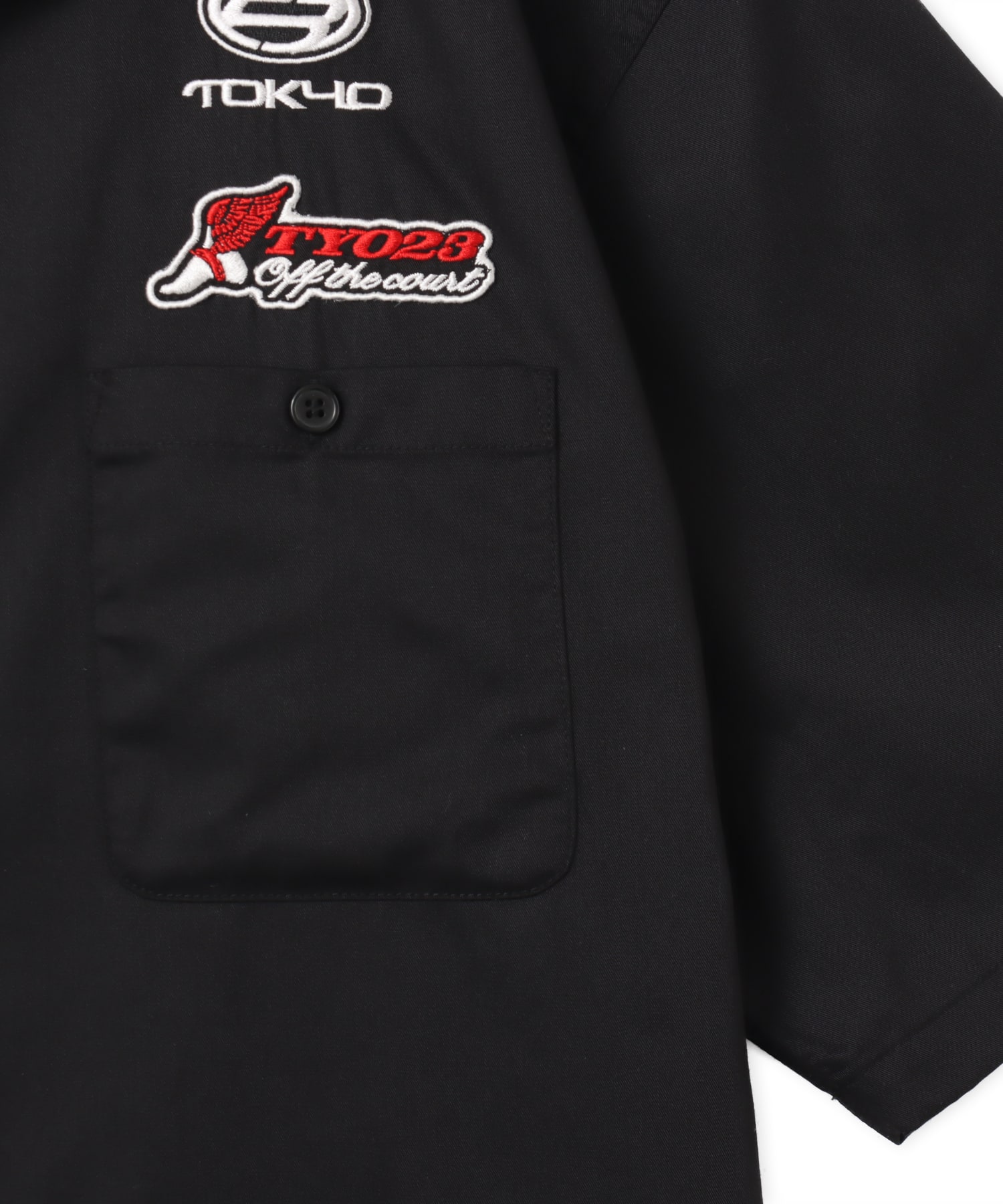 TOKYO 23 Racing Open Collar Shirt BLACKの画像