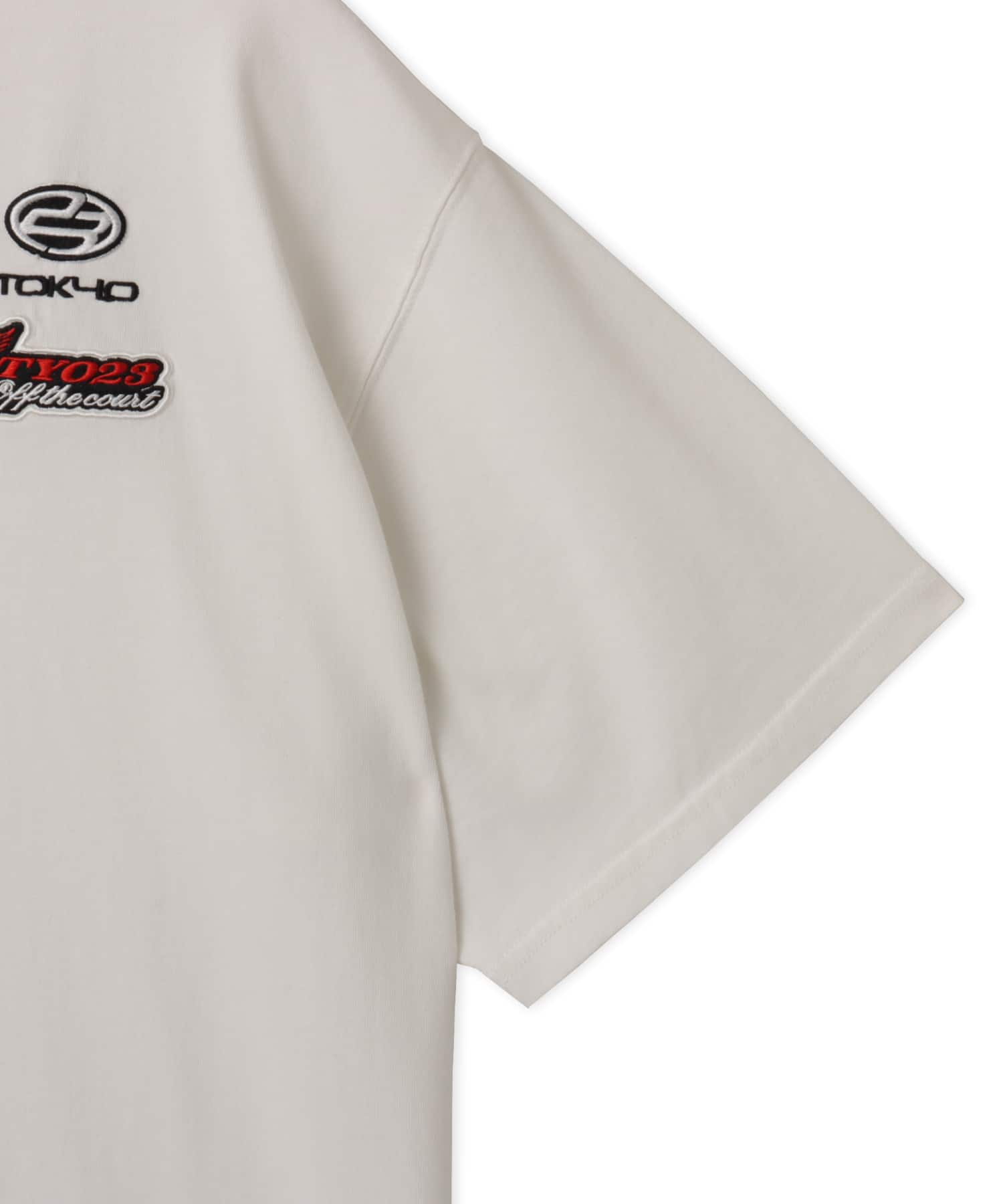 TOKYO 23 Vintage Racing Print T-shirt WHITEの画像