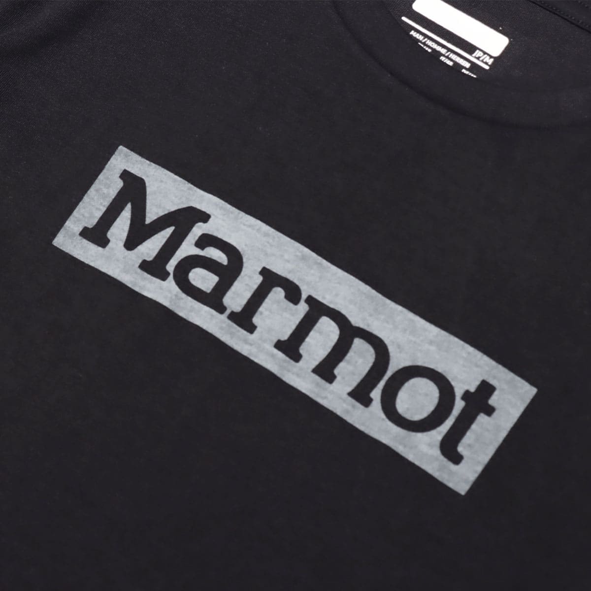 Marmot SQUARE LOGO H/S CREW BLACK 20SP-I
