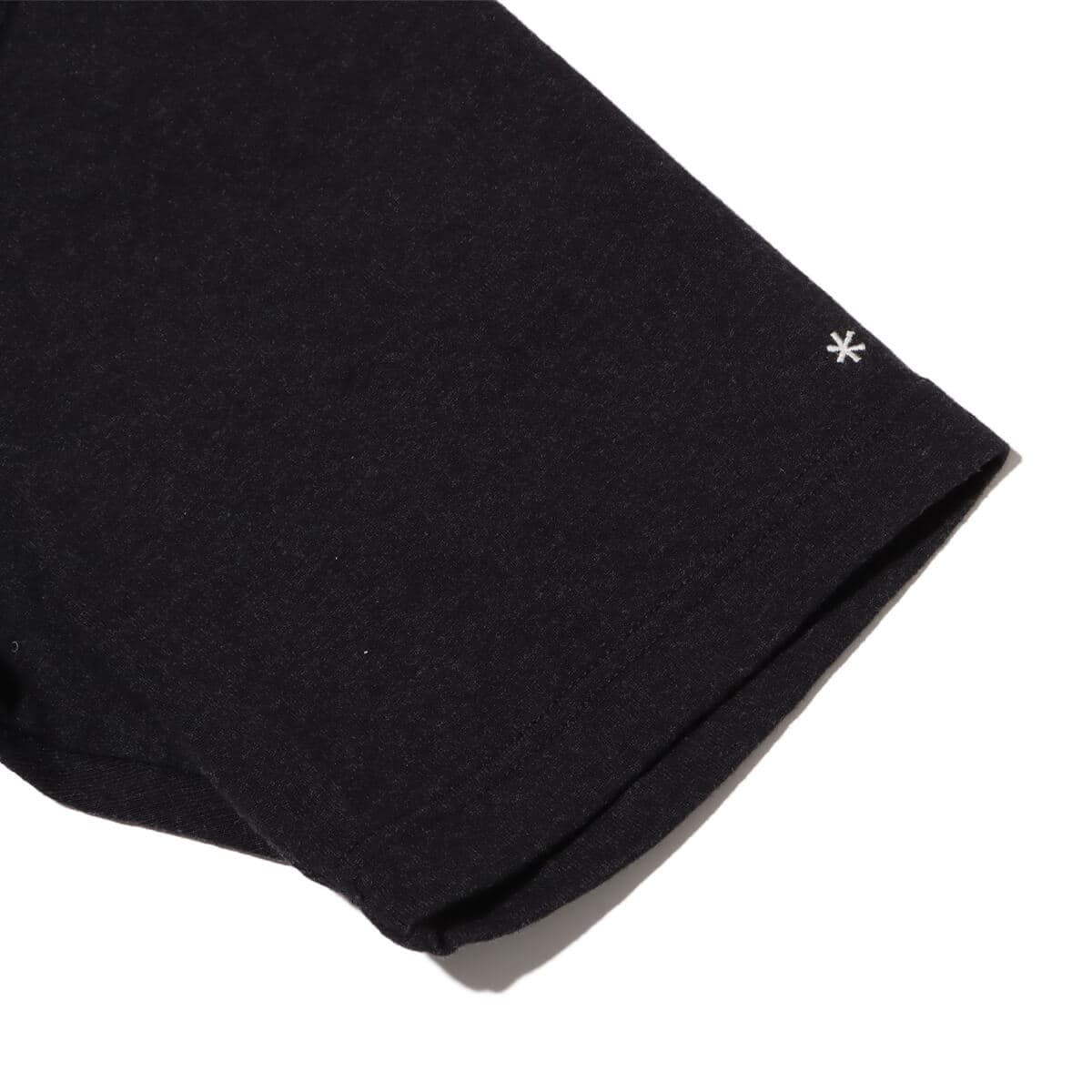 snow peak RecycledCotton HeavyMockneckT-Shirt Blackの画像