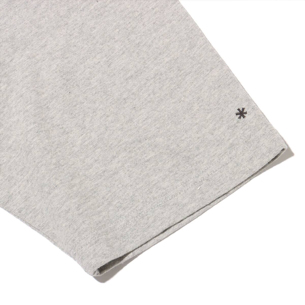 snow peak RecycledCotton HeavyMockneckT-Shirt M.Greyの画像