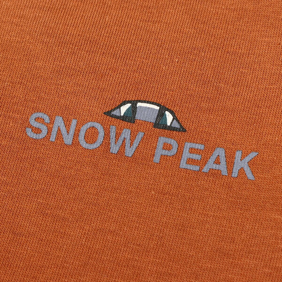 snow peak Relaxin' Fieldscape T shirt Brown 23SP-Iの画像