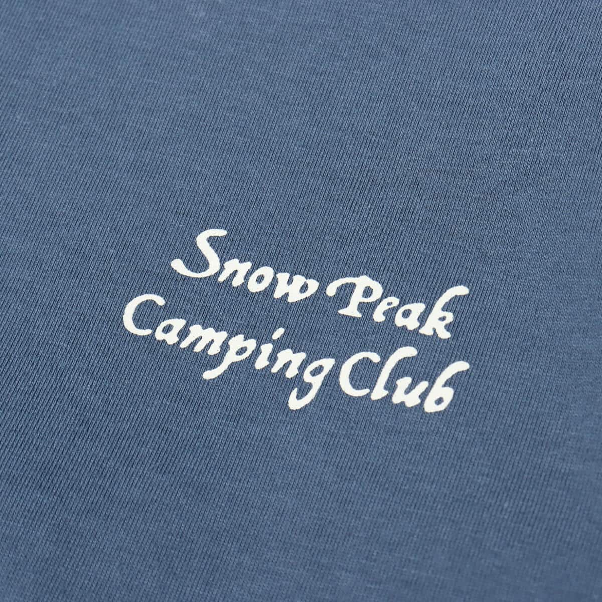 snow peak SP Camping Club Long Sleeve T-Shirt Blueの画像