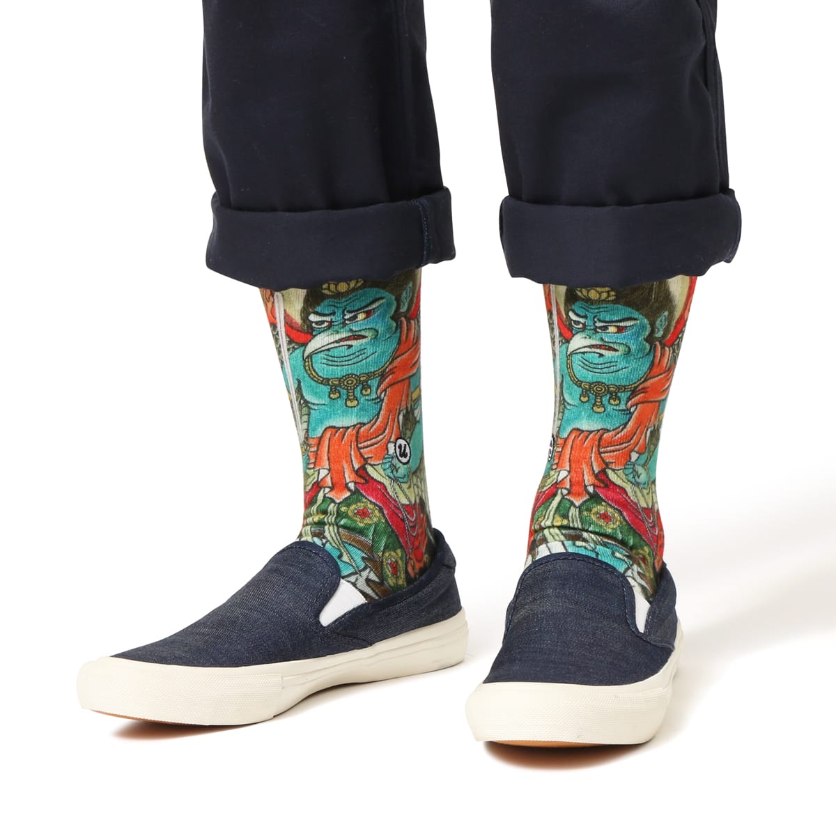 UBIQ“IREZUMI” SOCKS (Tengu)  Designed by Horitatsu BLACKの画像