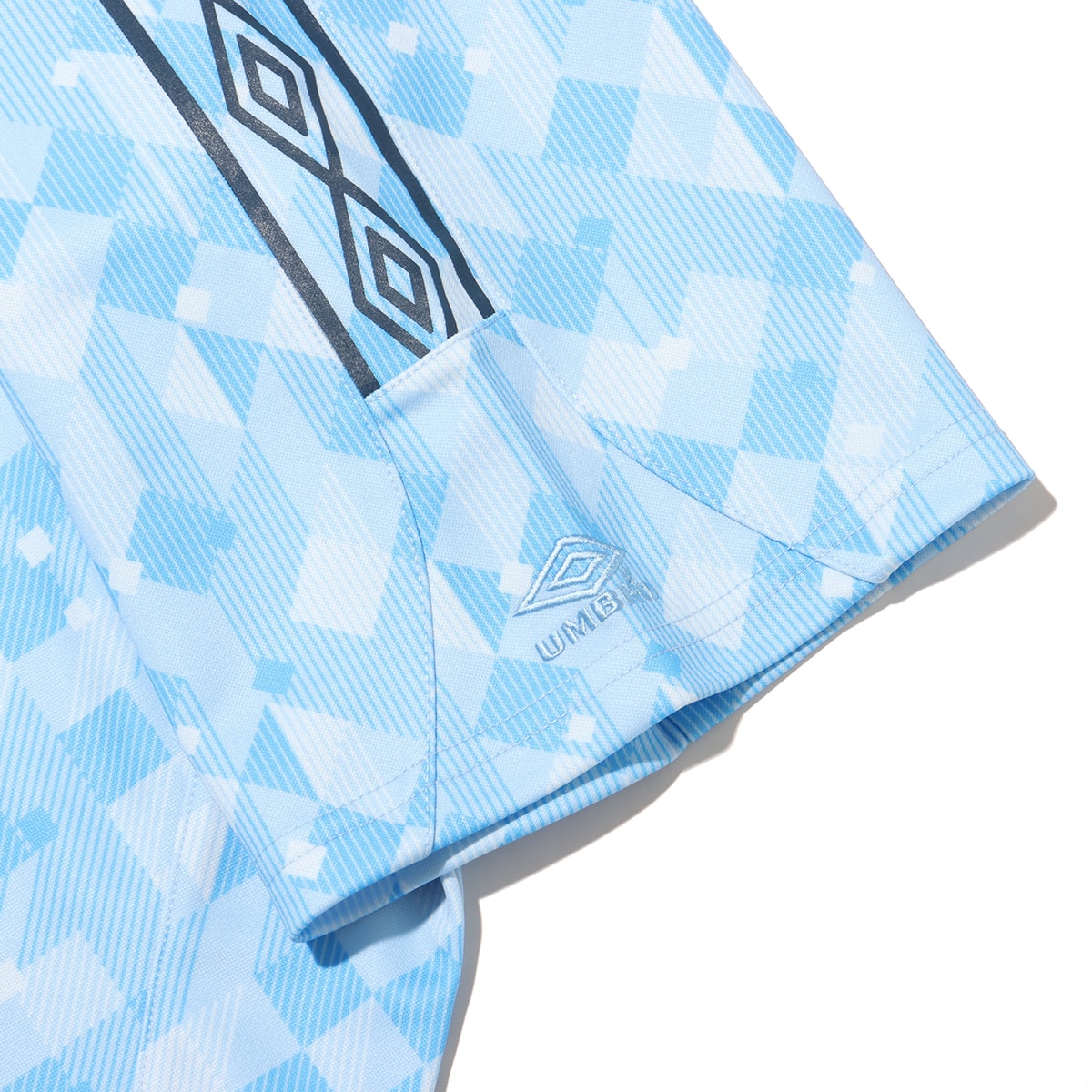 UMBRO SIDE TAPE CREW-NECK SHORT SLEEVE SHIRT BLUE の画像