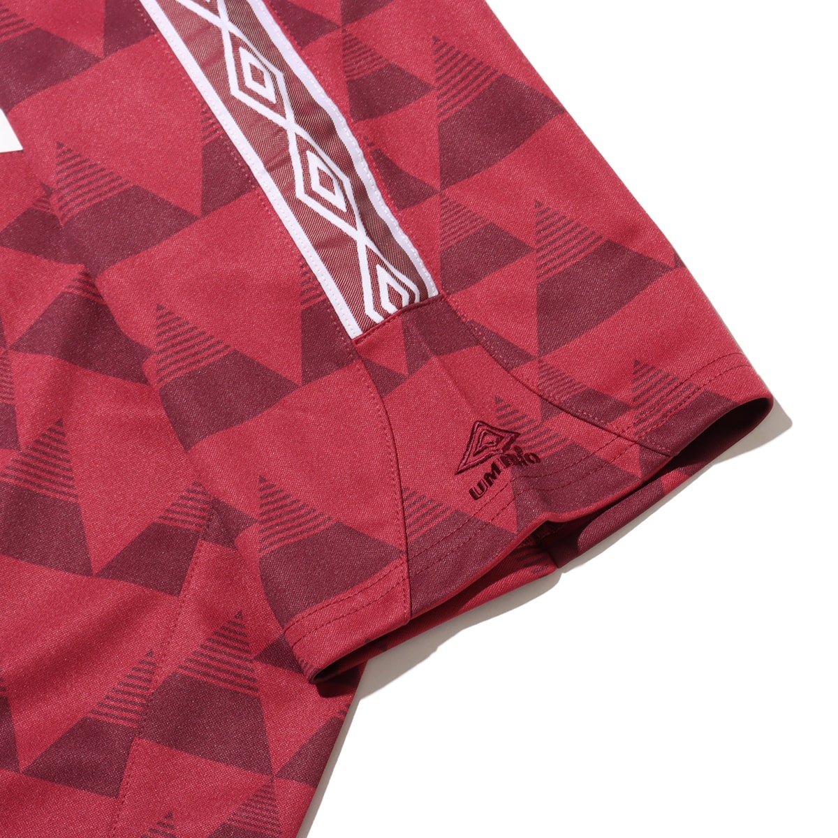 UMBRO SIDE TAPE CREW-NECK SHORT SLEEVE SHIRT RED の画像