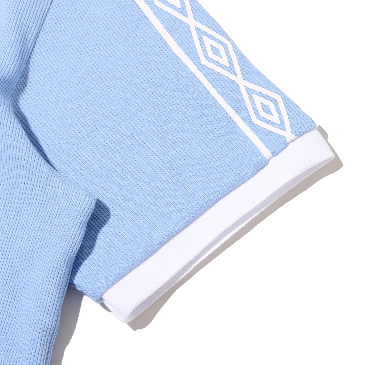 UMBRO WAFFLE FABRIC SHORT SLEEVE SHIRT BLUE の画像