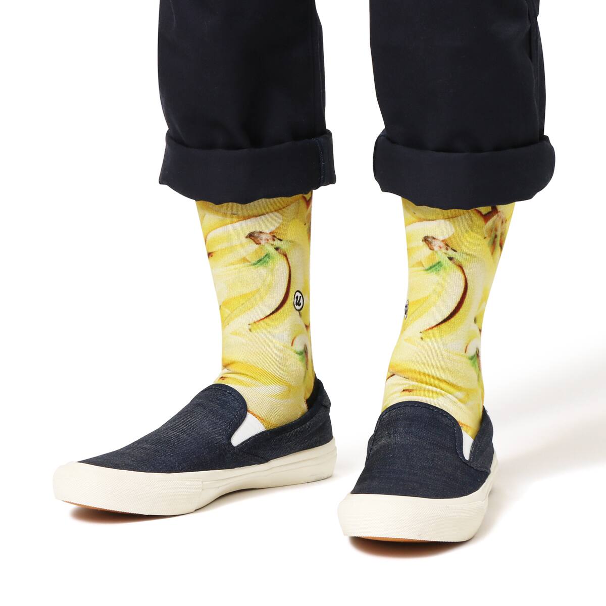 UBIQ SOCKS -Banana-  BLACKの画像