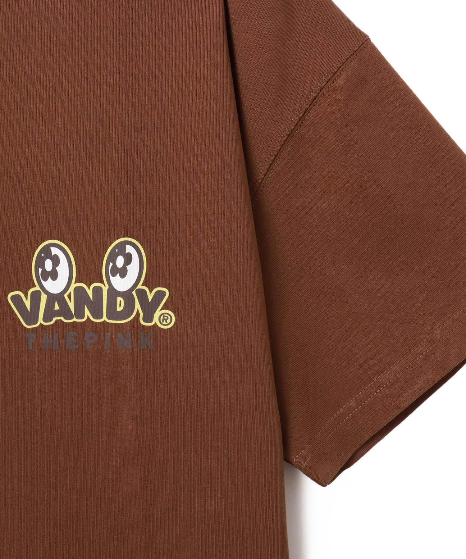 VANDYTHEPINK x ATMOS Banana Split Eye Logo Tee BROWNの画像