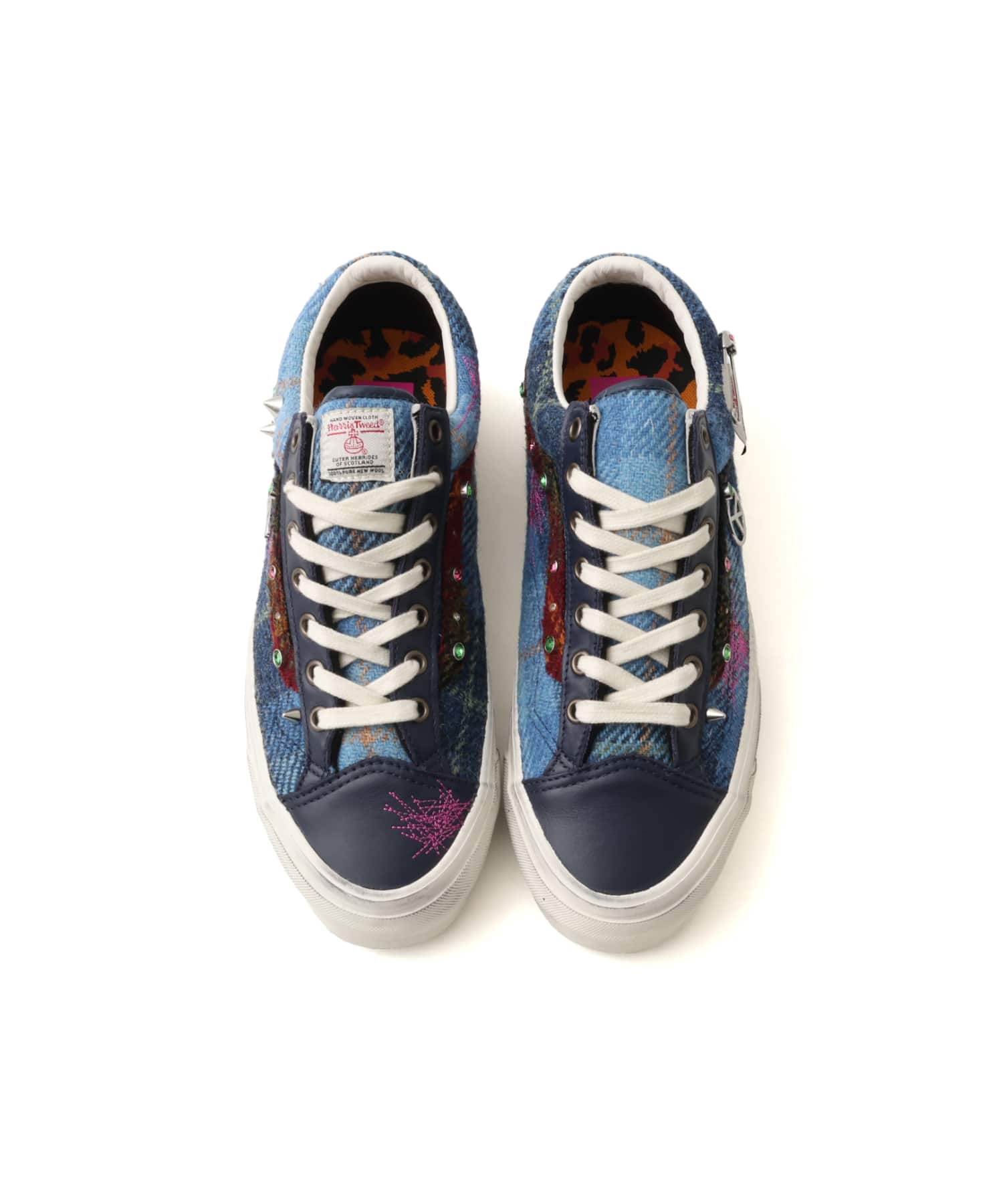 VANS LX Old Skool 36 Harris Tweed  RED/MULTIの画像