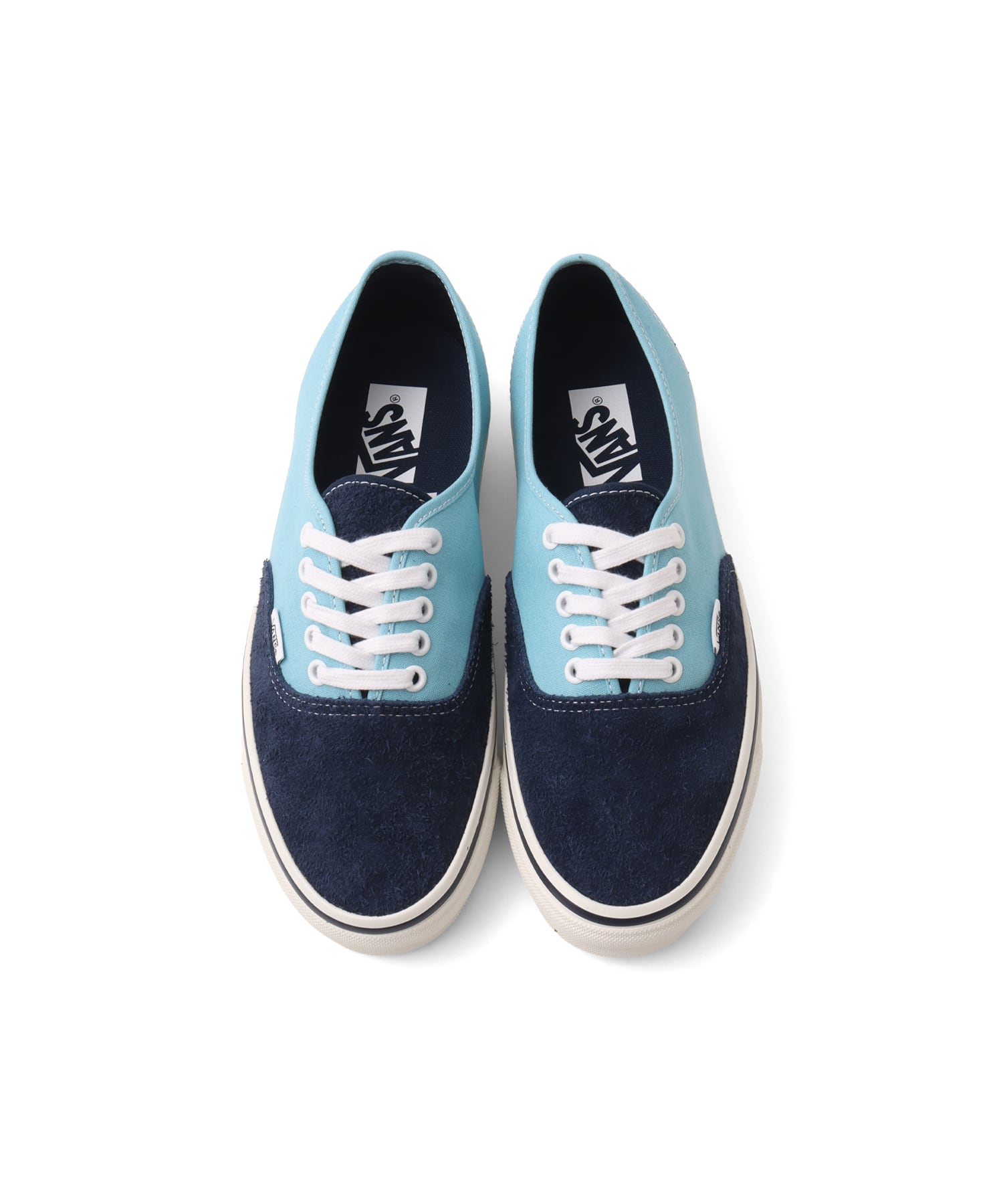 VANS LX Authentic 44 SUEDE/CANVAS Dress Blue/Aquatic Blueの画像