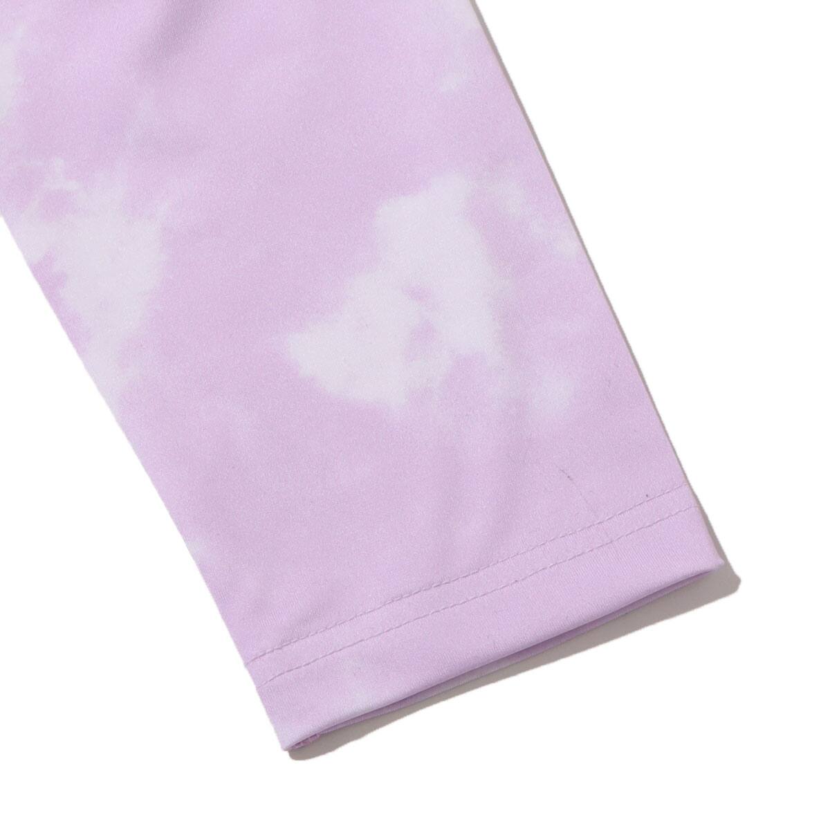 atmos pink LYFT × atmos pink タイダイロゴレギンス PURPLEの画像