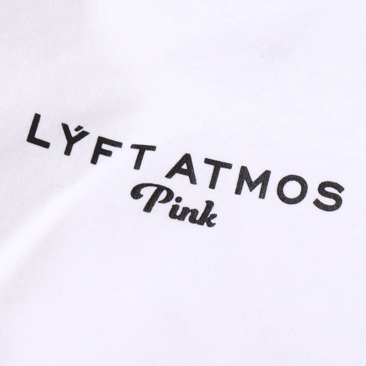 atmos pink LYFT × atmos pink シャーリングロゴトップス WHITEの画像
