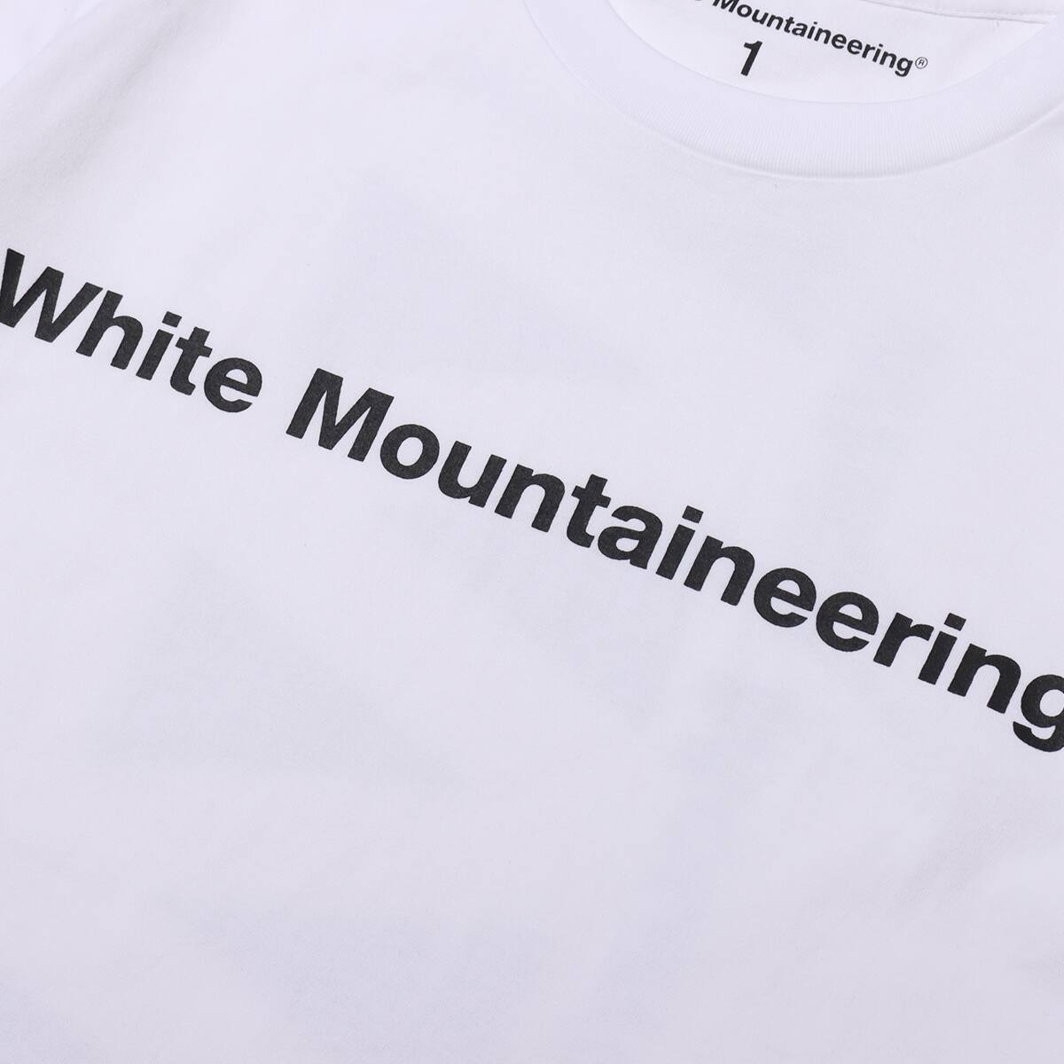 WHITE MOUNTAINEERING SIDE WM LOGO PRINTED T-SHIRT WHITE 21SP-Iの画像