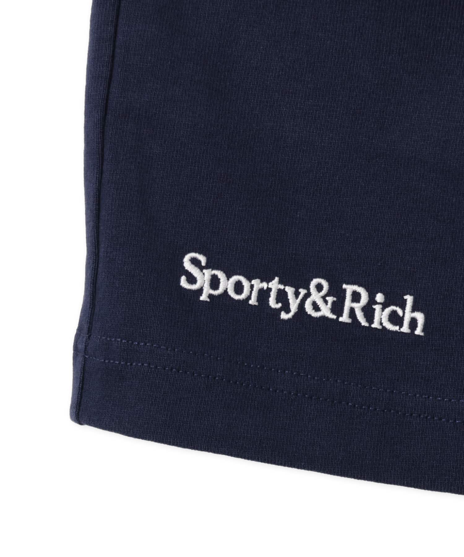 SPORTY＆RICH Yankees Krystal Disco Short Dark Navy/Whiteの画像