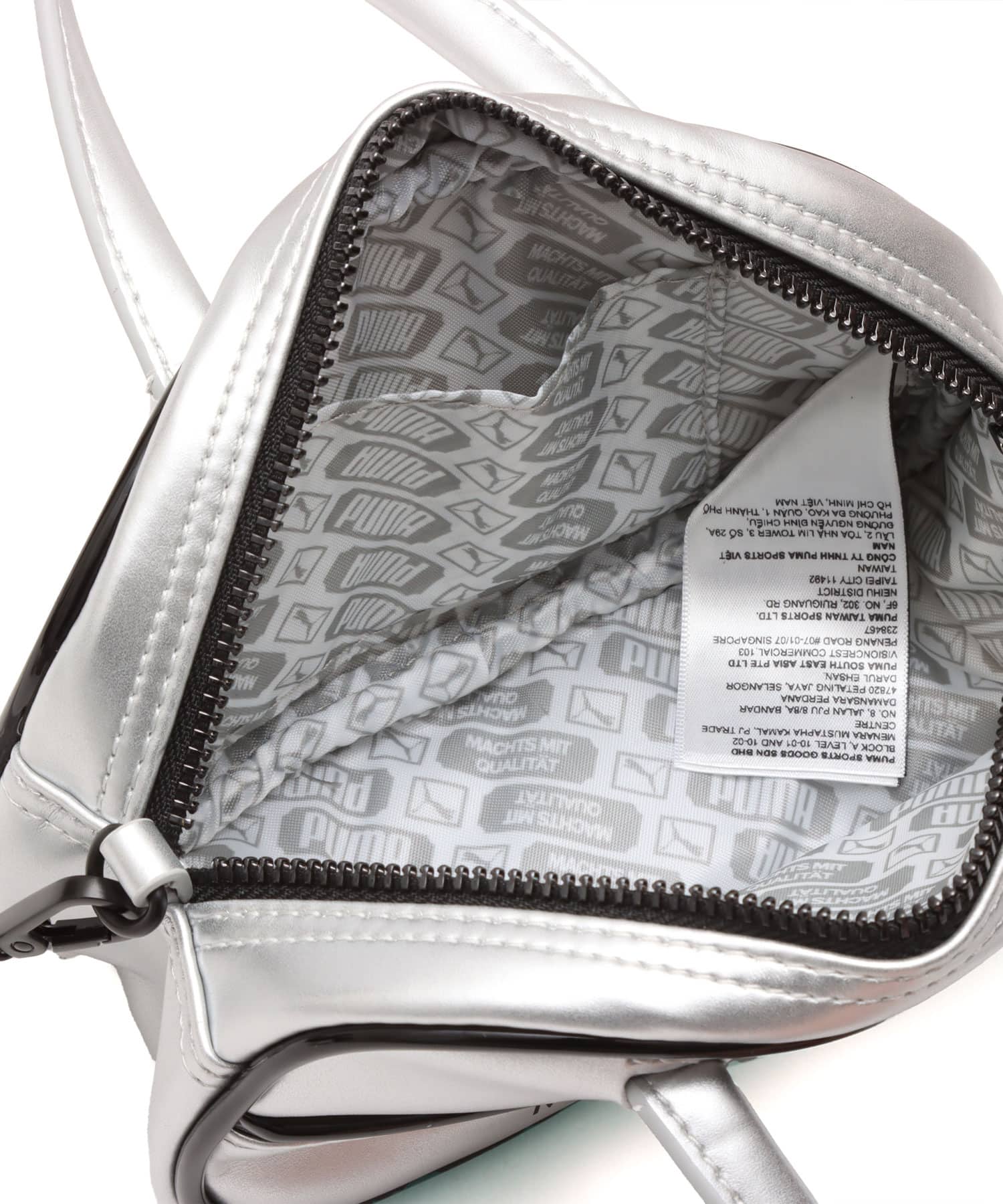 PUMA PUMA 1976 METALLIC MICRO GRIP BAG GLACIAL GRAY-PUMA BLACKの画像