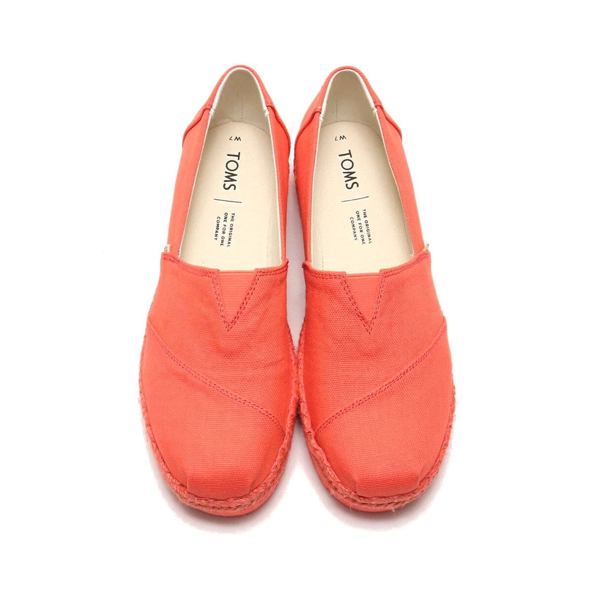 TOMS ALPARGATA ON ROPE Persimmon Canvas 20SP-Iの画像