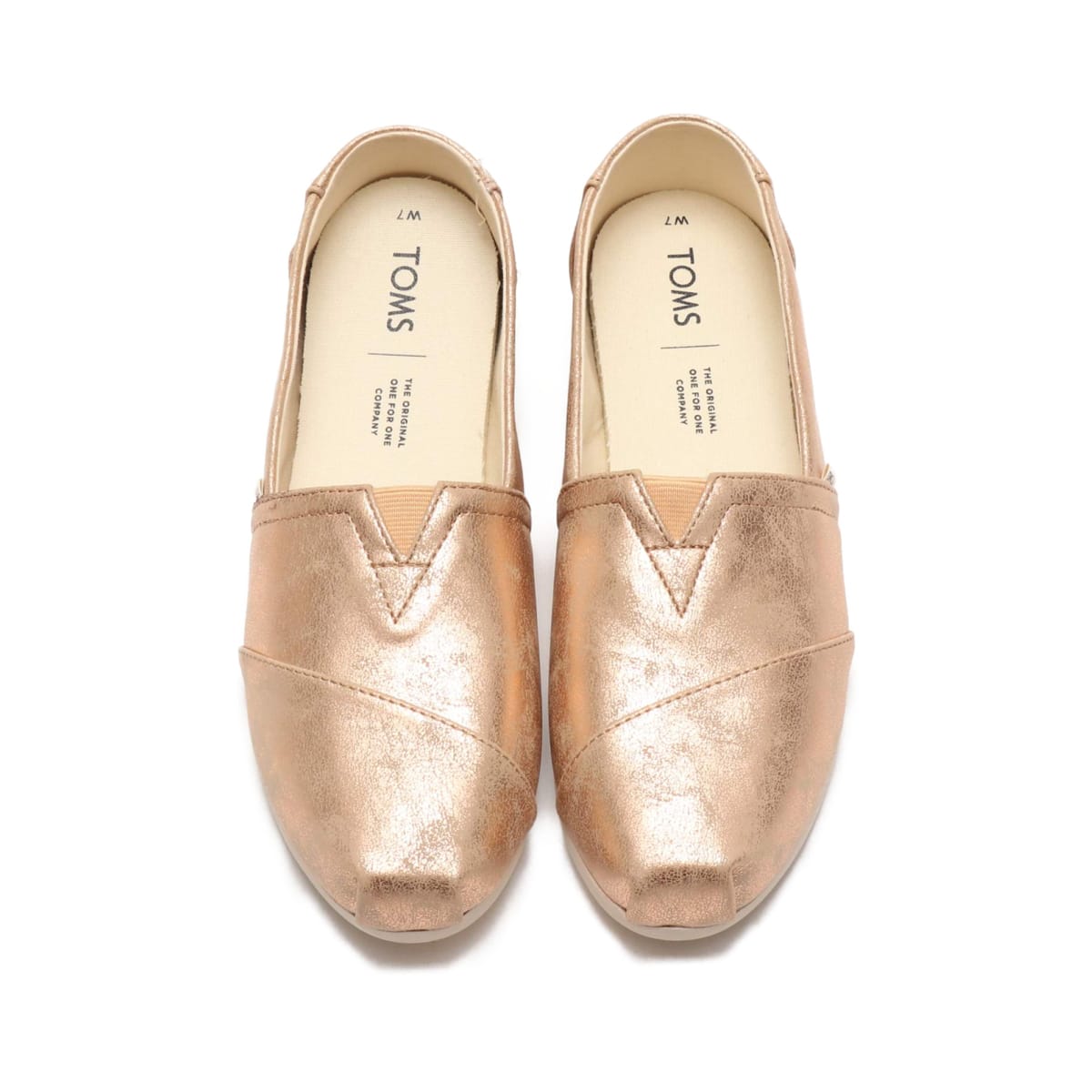 TOMS ALPARGATA 3.0 Champagne Shimmer Synthetic 19FW-Iの画像