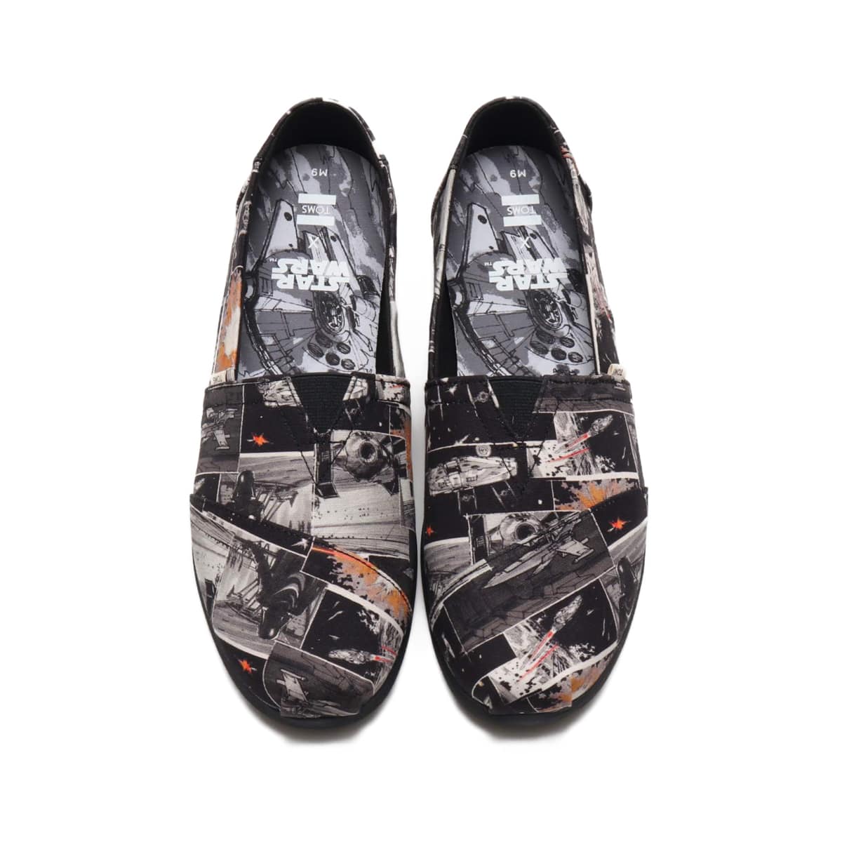 TOMS MENS Star Wars ALPARGATA 3.0 Darth Print Black Starwars Darth Print 21FA-Iの画像