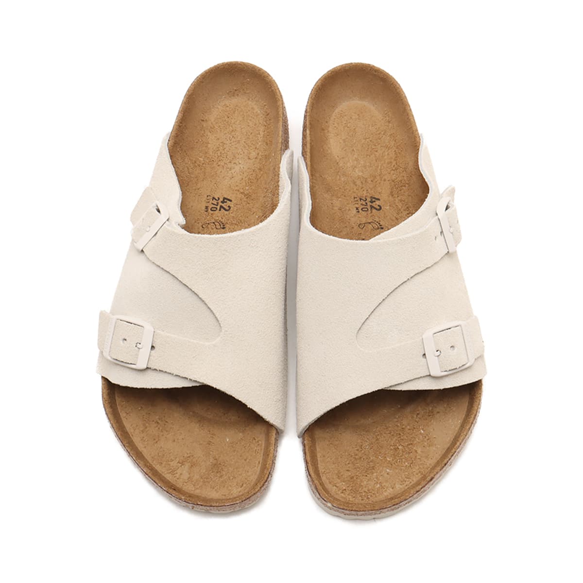 BIRKENSTOCK ZURICH LEVE ANTIQUE WHITE WHITEの画像