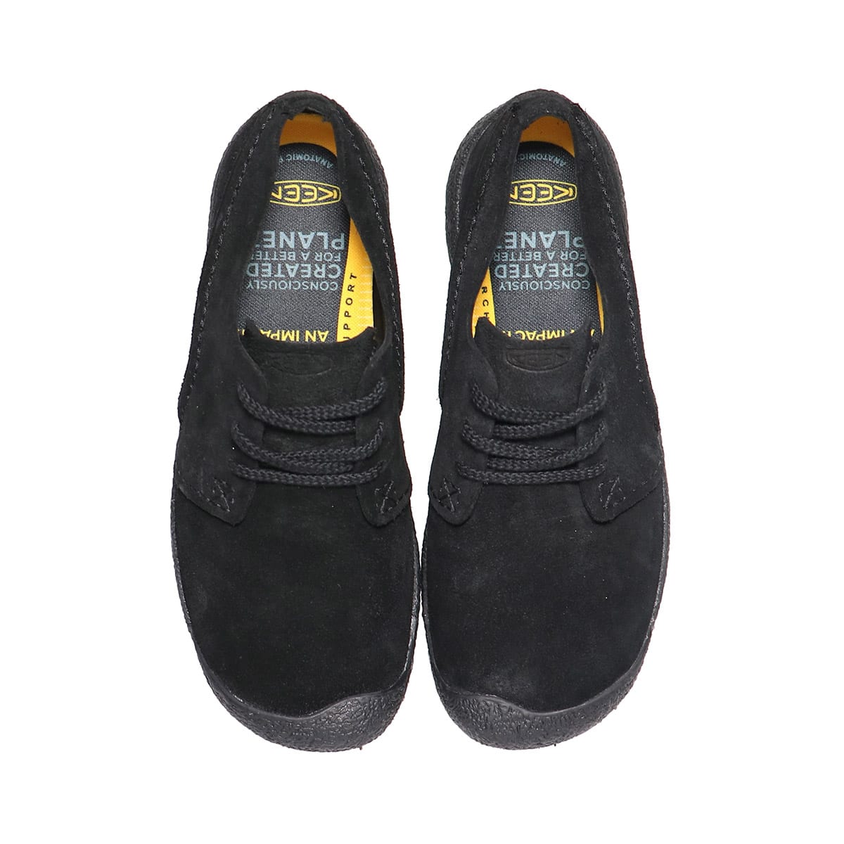 KEEN HOWSER SUEDE OXFORD BLACK/BLACK 21FW-Iの画像