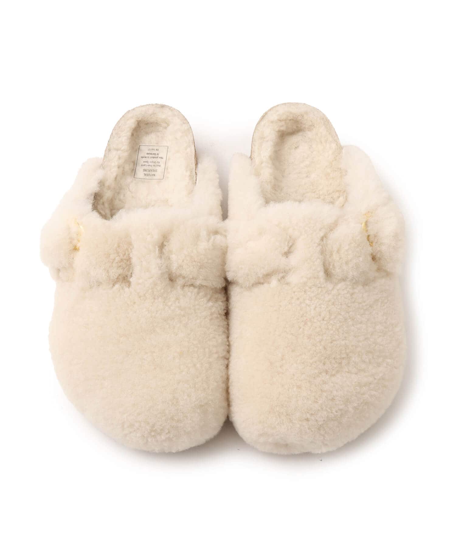 BIRKENSTOCK BOSTON BIG BUCKLE TEDDY EGGSHELL LAF EGGSHELLの画像