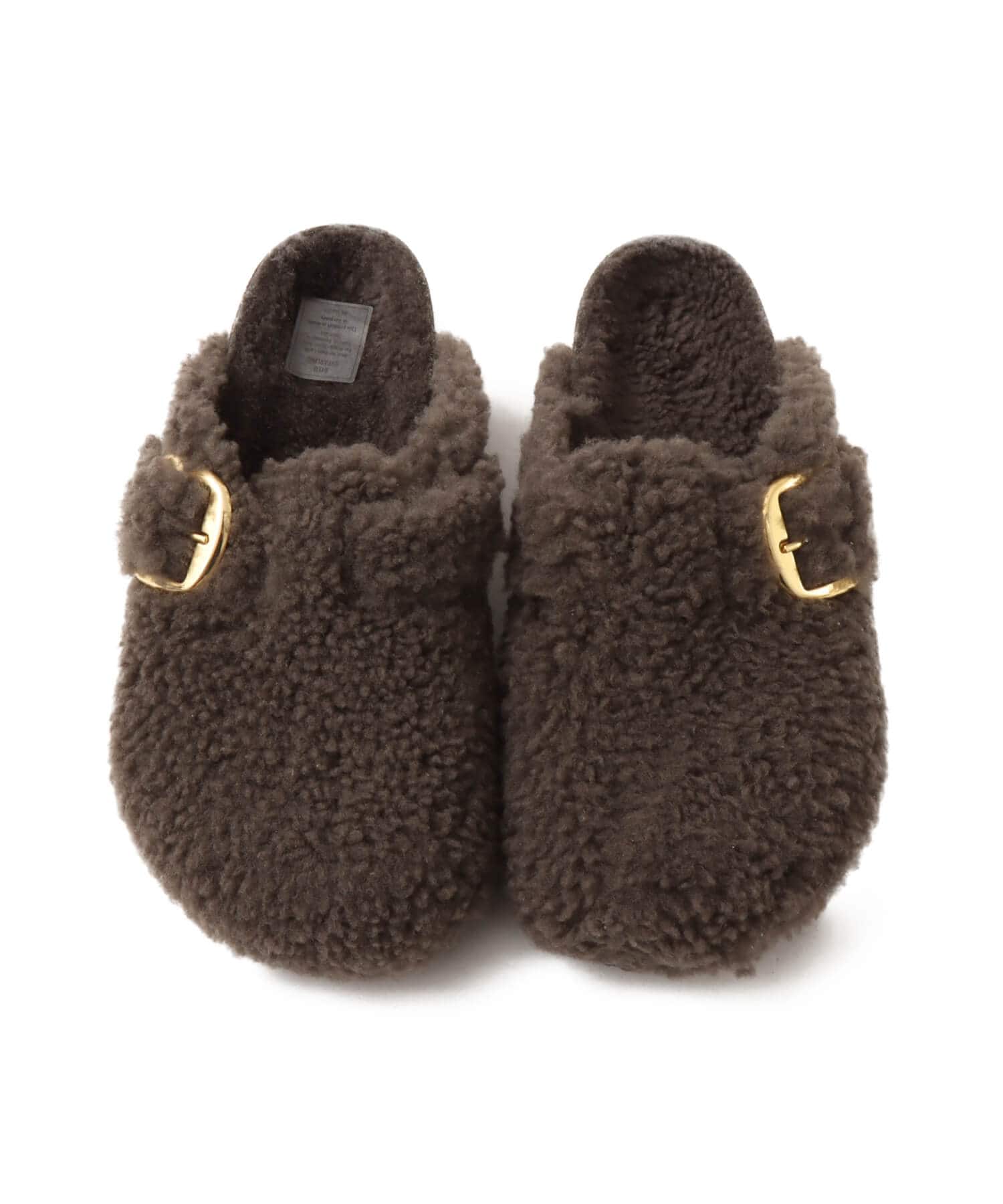 BIRKENSTOCK BOSTON BIG BUCKLE TEDDY CONCRGRAY LAF CONCRGRAYの画像