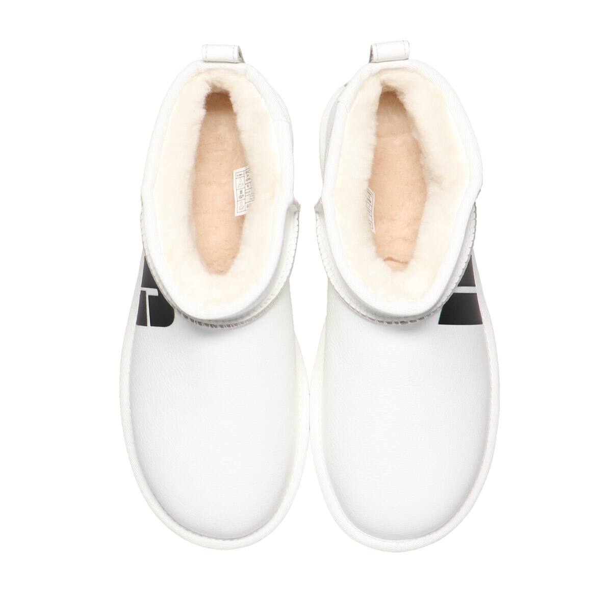 UGG W CLASSIC ULTRA MINI CHOPD PEBBLED WHITE 22SS-I