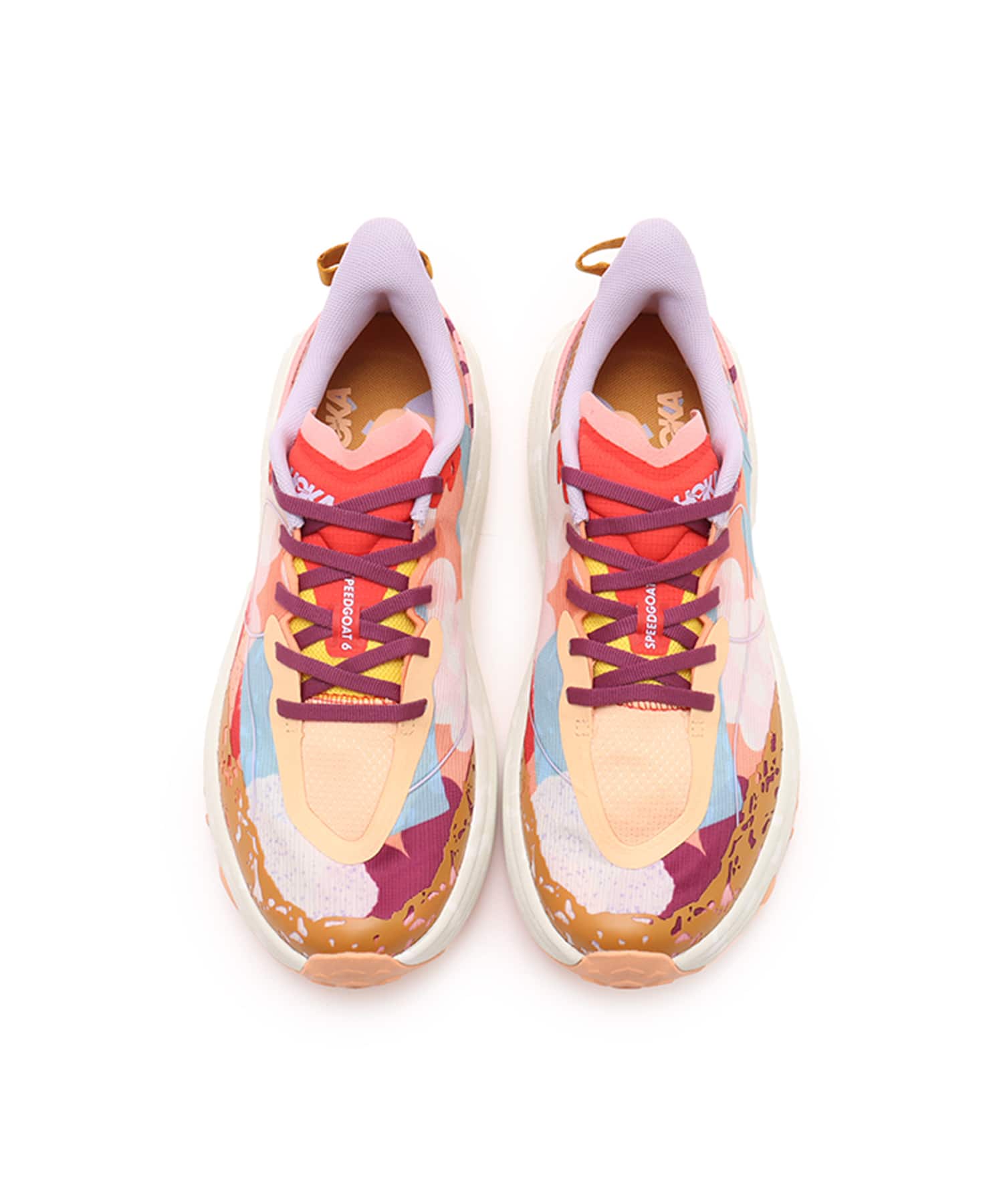 HOKA SPEEDGOAT 6 STUDIO PROBA CADMIUM ORANGE / WHISPER GREENの画像