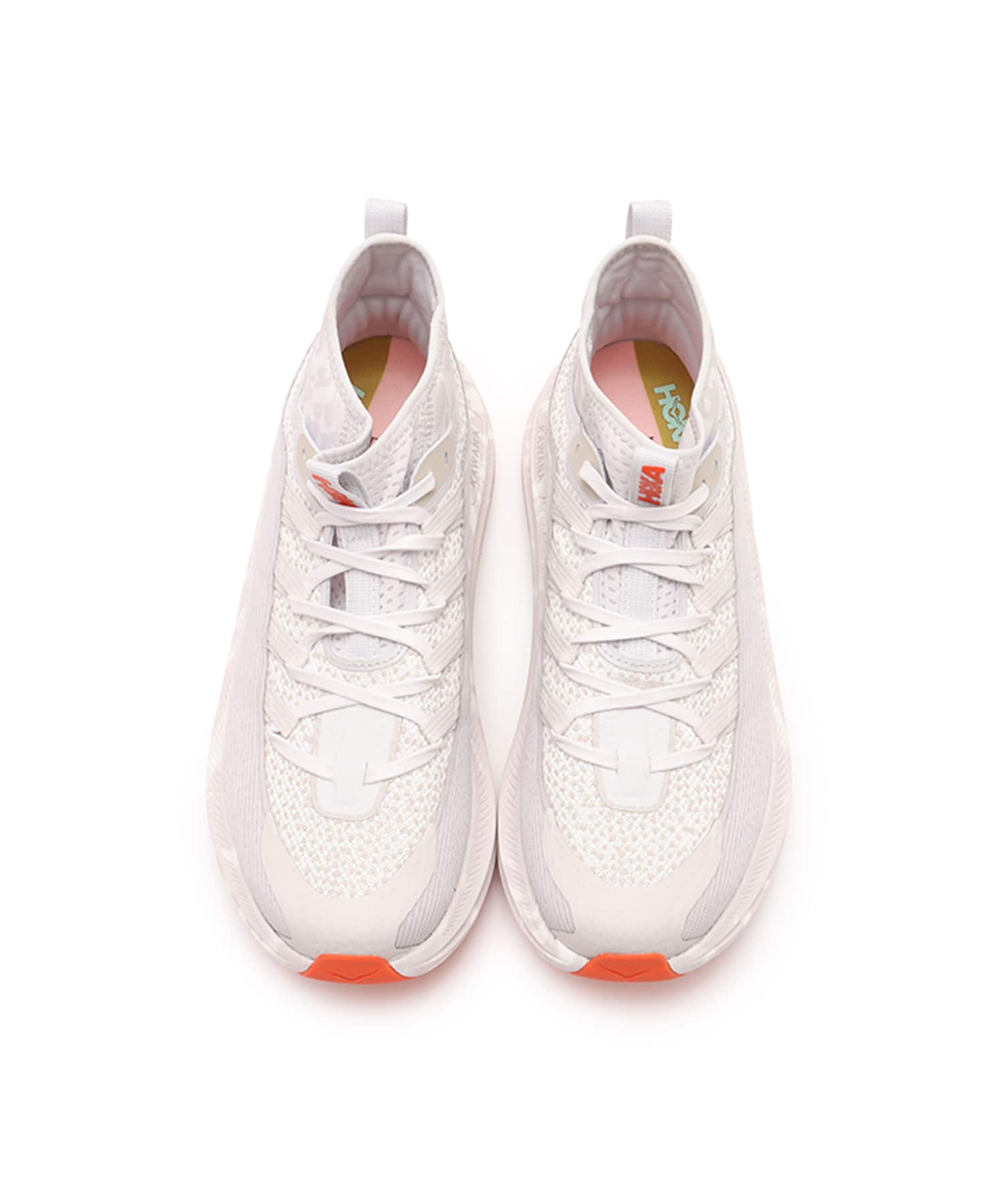 HOKA KAWANA MID STUDIO PROBA WHITE SAND / TANGERINE TANGOの画像