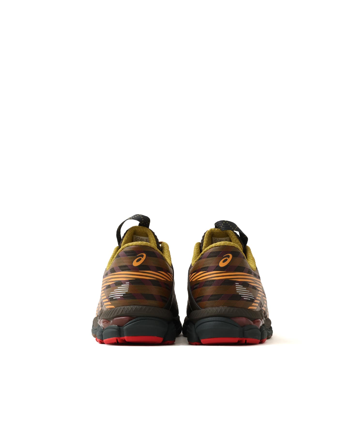 asics US8-S GEL-SJ33 BLACK COFFEE/ORANGE LILYの画像