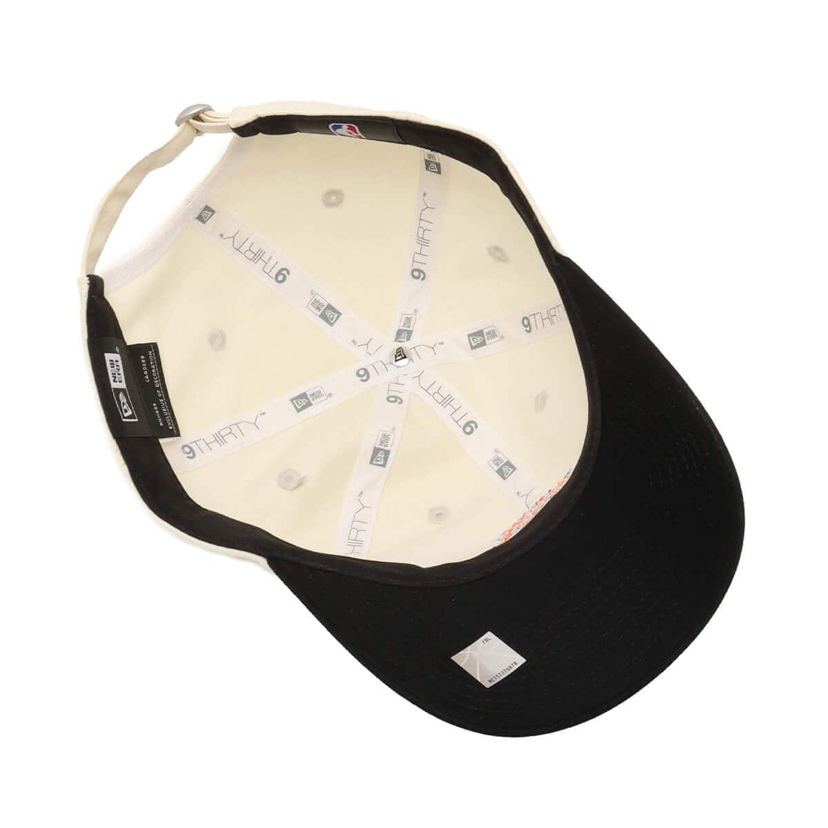 NEW ERA 9THIRTY NBA MINI LOGO New York Knicks CREAM BLACKの画像