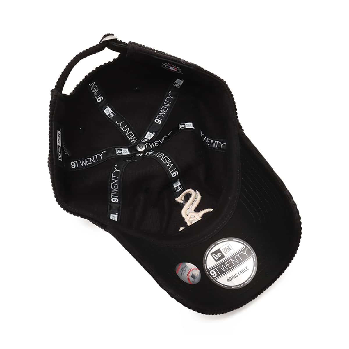 NEW ERA 9TWENTY Corduroy MLB Chicago White Sox BLACK の画像