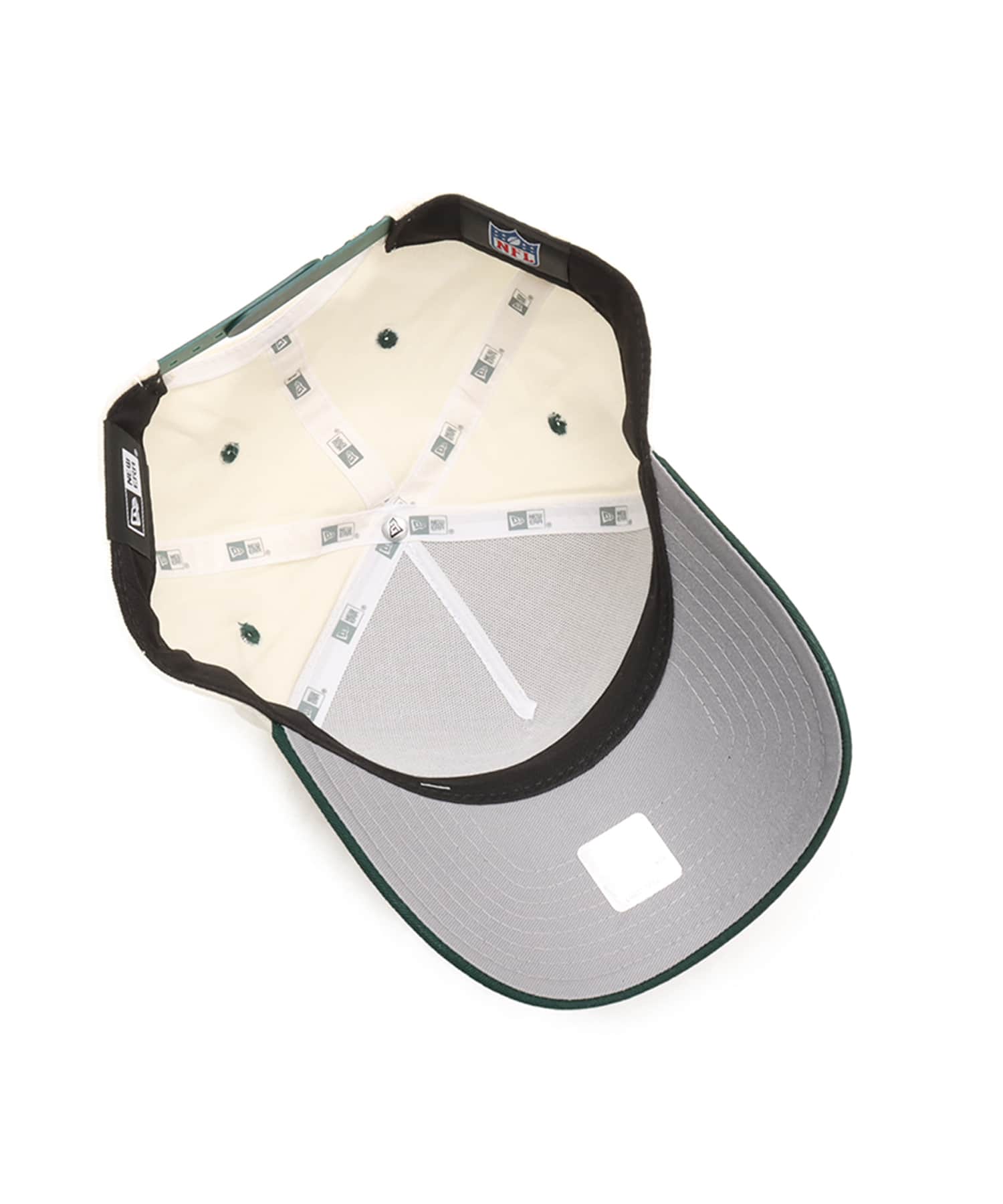 NEW ERA 9FORTY A-FRAME SUMMER CORDUROY New York Jets CHROME DARK GREEN VISOR GREENの画像