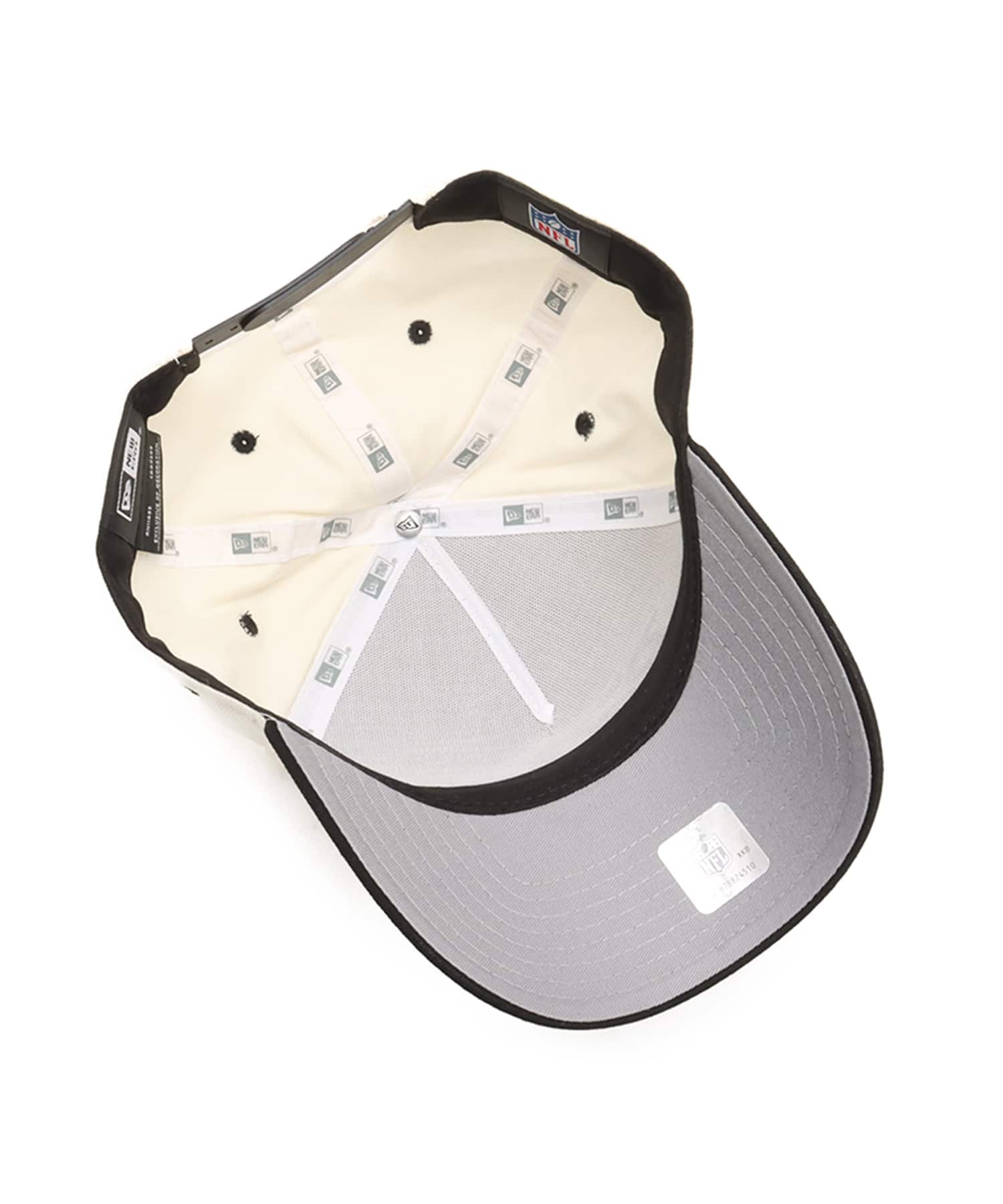NEW ERA 9FORTY A-FRAME SUMMER CORDUROY Las Vegas Raiders CHROME BLACK VISOR BLACKの画像