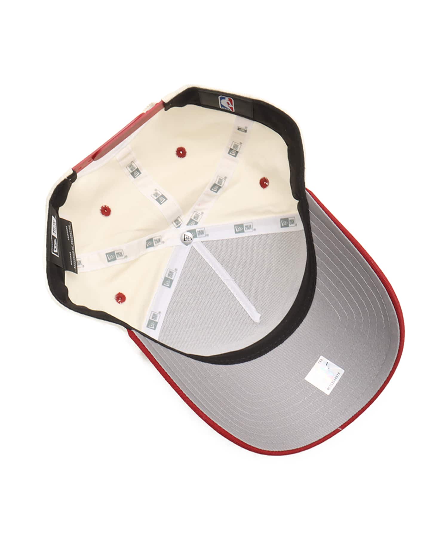 NEW ERA 9FORTY A-FRAME SUMMER CORDUROY Chicago Bulls CHROME RED VISOR REDの画像