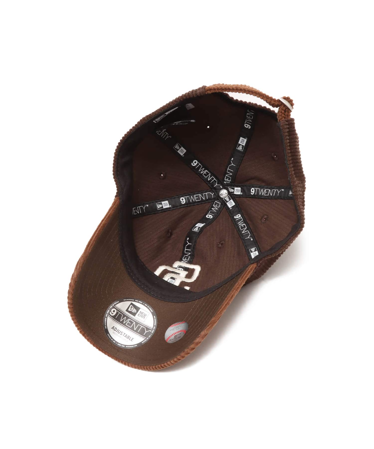 NEW ERA 9TWENTY CS MLB 8W Corduroy San Diego Padres BROWNの画像