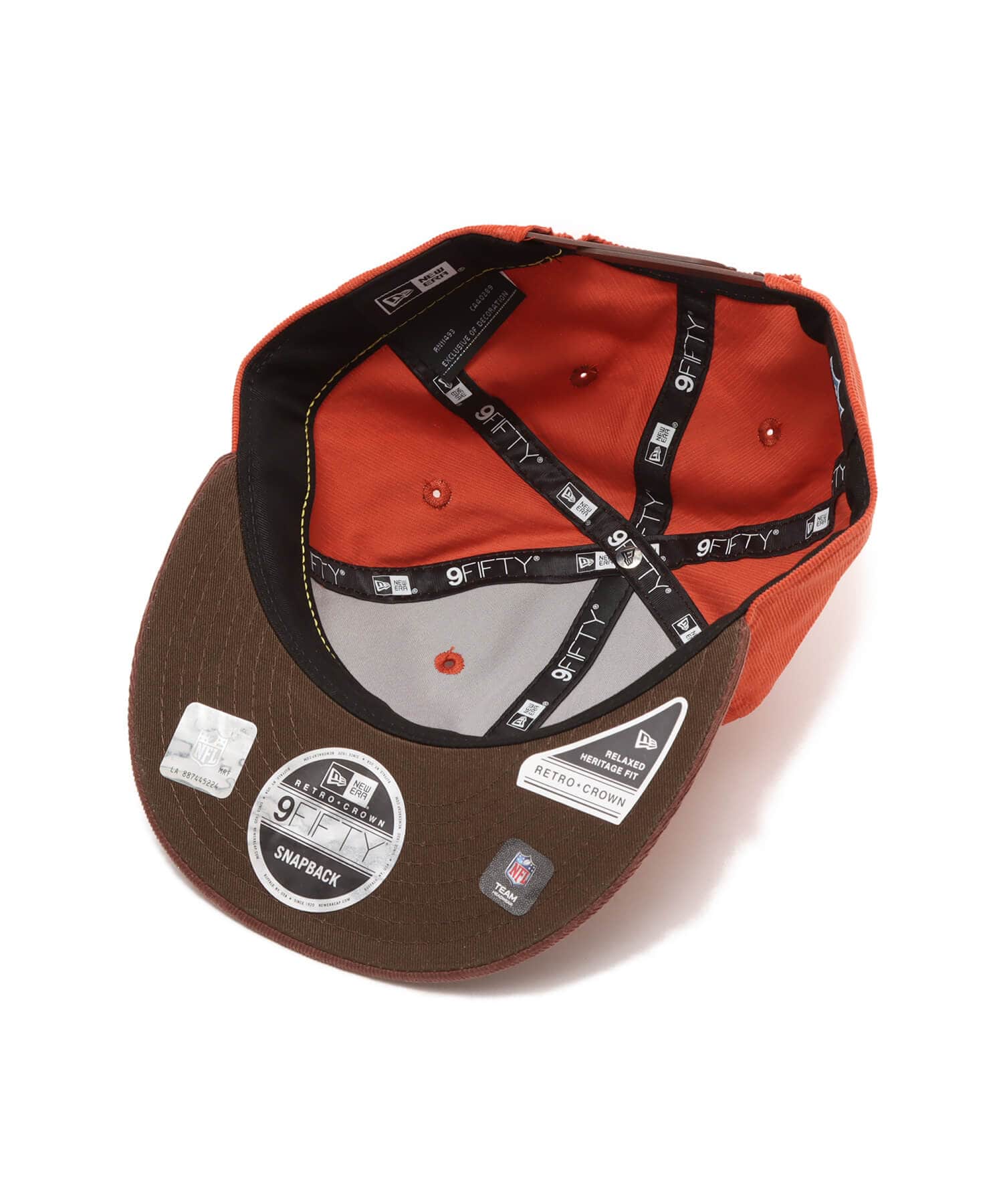 NEW ERA RC 9FIFTY Powered by GORO NAKATSUGAWA New York Giants CORDUROY ORANGEの画像