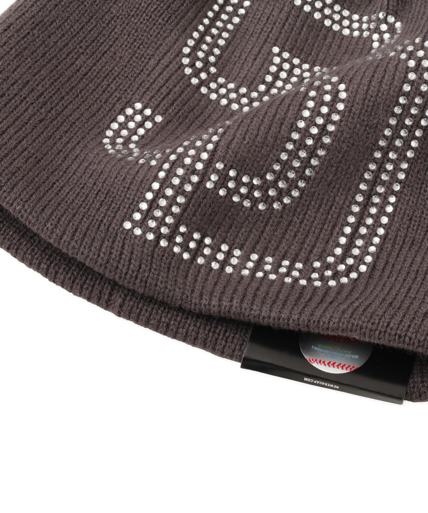 NEW ERA BASIC BEANIE Rhinestone San Diego Padres GRAYの画像