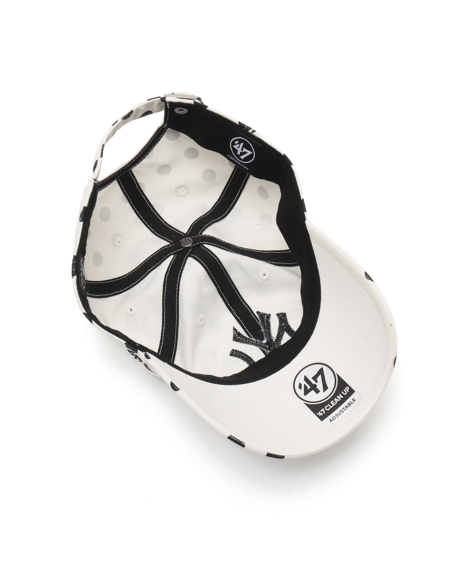 47 x ATMOS PINK CLEAN UP YANKEES DOT WHITEの画像