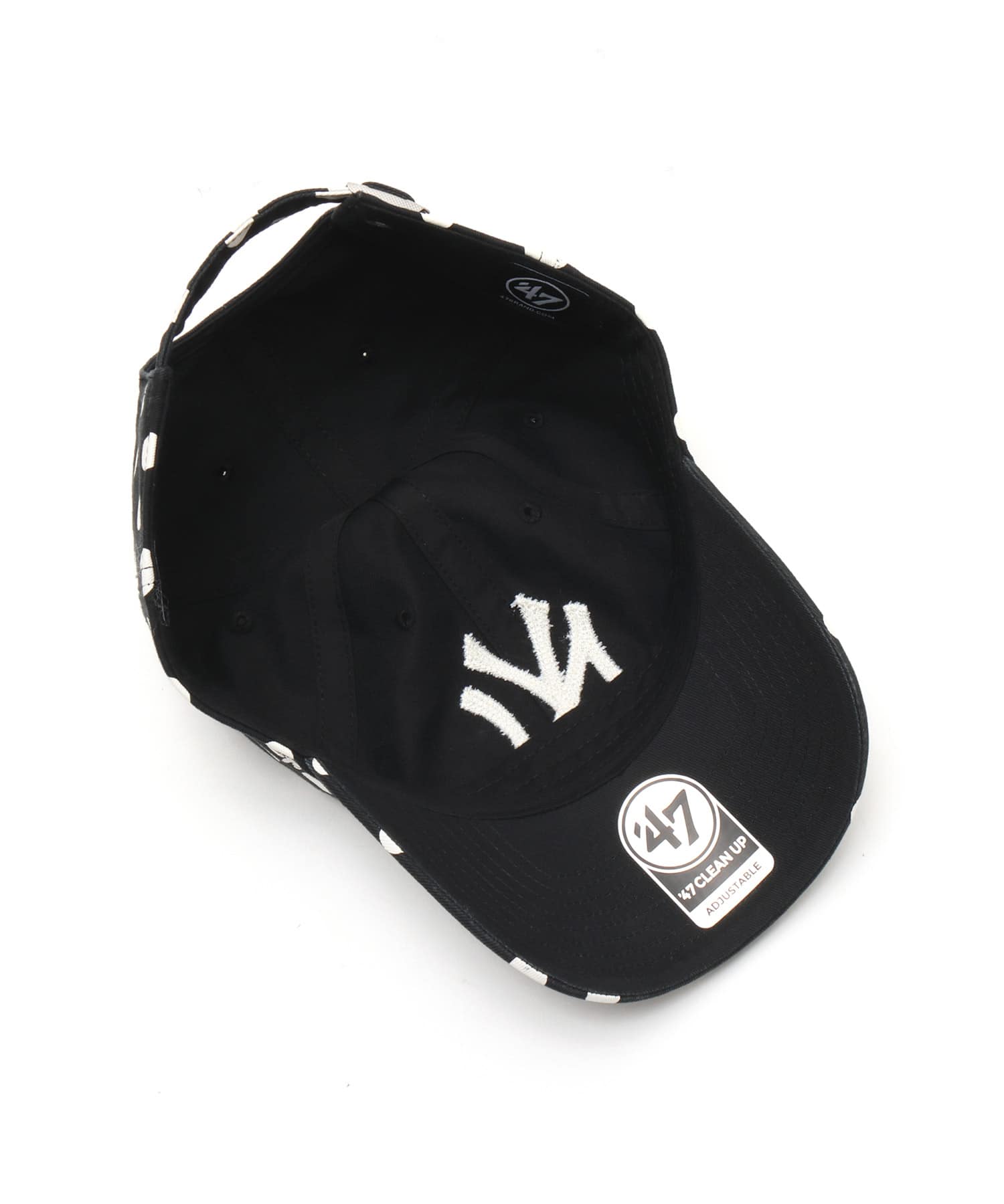 47 x ATMOS PINK CLEAN UP YANKEES DOT BLACKの画像