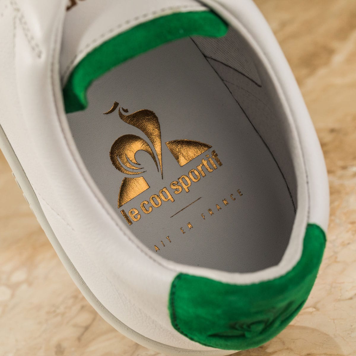 le coq sportif BLAZON  WHITE/GREEN 18FW-Sの画像